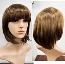 Brown bob wig short - brown,