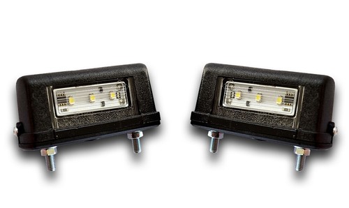 Black led number - number, plate