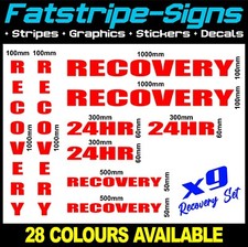 Recovery truck stickers - recovery,