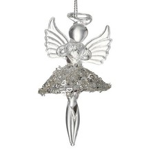 Glass Hanging Angel With