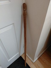 Vintage Wood Cane Hand Carved