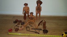 vintage marx johnny west action figures & indians plus mixed spare kit