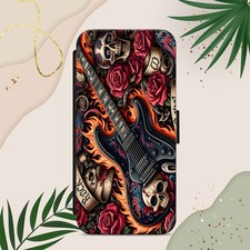 Gothic Skull Rock Guitar phone