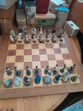 Duke of Wellington & Napoleon Battle of Waterloo Chess Set With Board -713TPCNTR