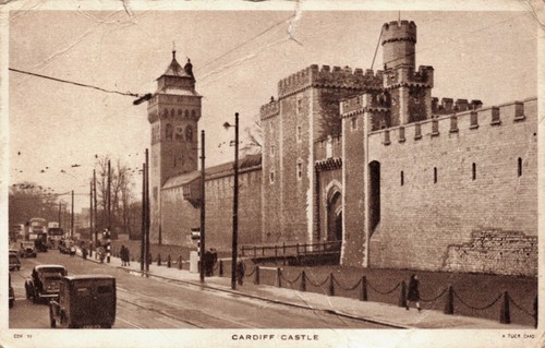 Tuck postcard cardiff castle - postcard,