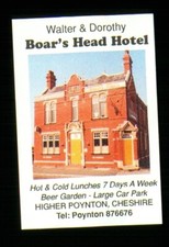 1 x matchbox label pub Boars
