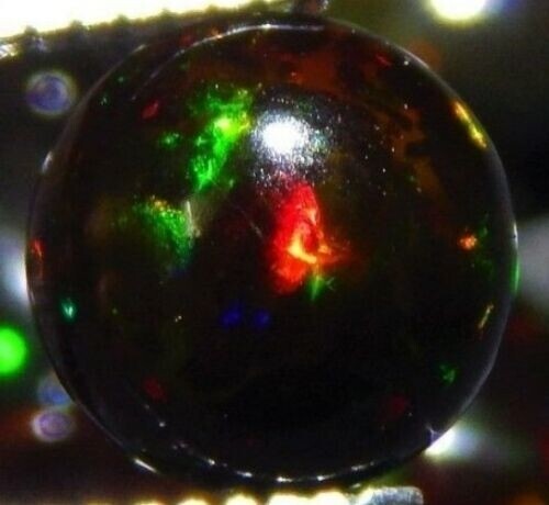 Ethiopian black fire opal - opal, 6