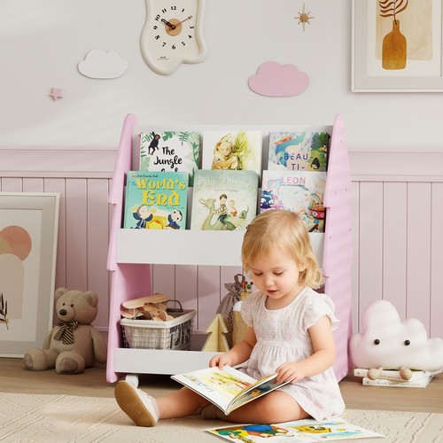 Kids bookshelf with toy - bookshelf,