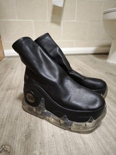 Swear Air Rev. Xtra Vegan Leather Black Platform Boots UK6 EU39