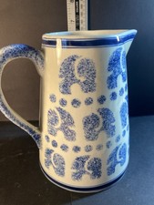 Vintage Blue White Spongeware