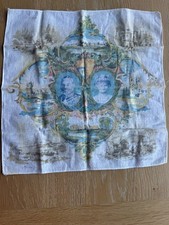 1935 King George V Ornamental Handkerchief Celebrating 25 Years Of His Reign