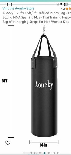 6ft unfilled punch bag - punch,