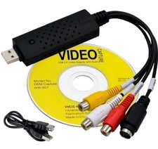 USB Video Capture Card Easy Cap VHS VCR Mini DV Hi8 DVD to Digital Converter