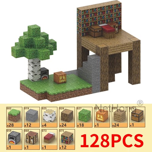 128pcs minecraft magnetic - minecraft,