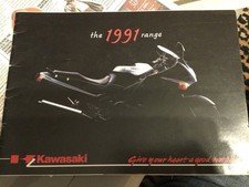 KAWASAKI MOTORCYCLES RANGE Sales Brochure For 1991 #99985-102-91 ZZ-R1100 1000GT
