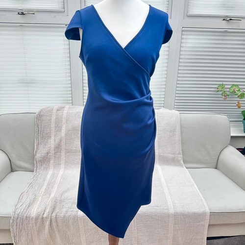Boohoo blue wrap - blue, uk