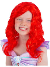 Mermaid Wig Girls Red Curly