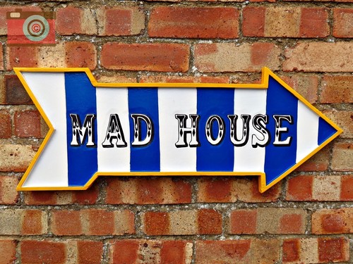 Mad house fabulous hand - house, made