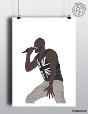 STORMZY - Glastonbury Festival 2019 Minimalist Music Poster Minimal Shut Up Art