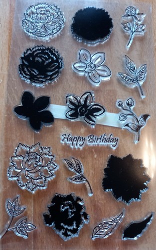 Clear silicone stamps crafting