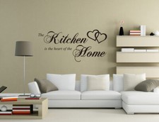 Kitchen Heart of Home Wall Art Mural Decal Sticker Home Decor Quotes UK PQ147