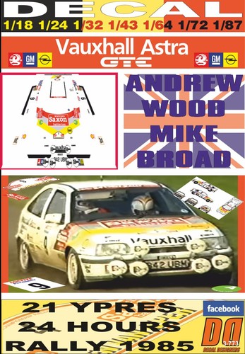 Decal vauxhall astra gte - decal,