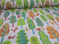 FUNKY FOREST from Fryetts - Cotton Print Fabric Curtains Cushions Upholstery