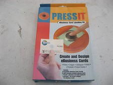UNUSED PRESSIT eBUSINESS CARD LABELLING KIT