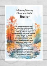 Grave Memorial Card Dad, in