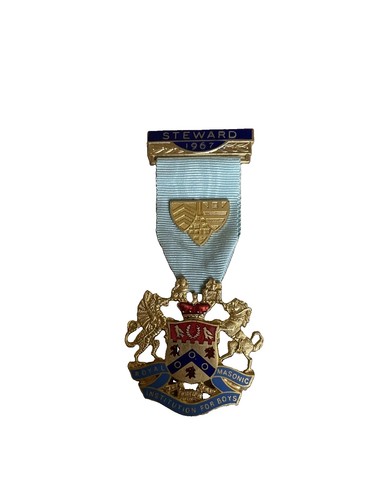 Masonic steward jewel medal - masonic,