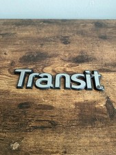 TRANSIT UPPER & LOWER CASE FORD VAN REAR BADGE 21 cm. long. emblem logo
