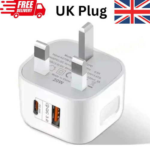 Fast charging dual port plug - port,