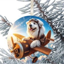 Samoyed Dog Hanging Bauble