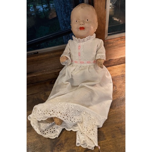 Antique composition baby doll - baby,