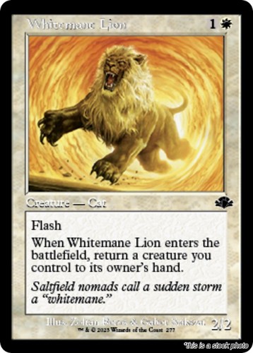 Whitemane lion - (retro, frame)