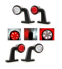 4 x Red White 12/24V Side Mini
