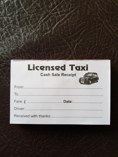 100 sheet licensed taxi - 1x,