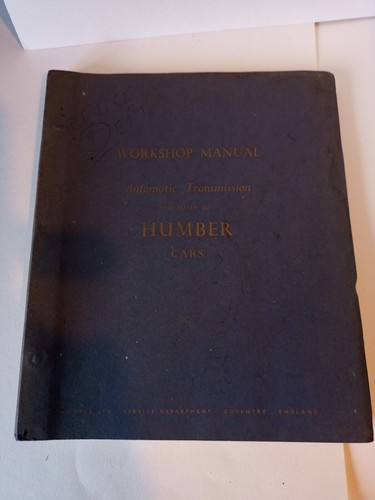 Humber workshop manual - humber,