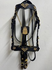 Fancy horse bridle with pure cowhide leather and Brass ornaments