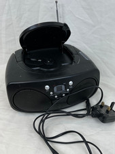 Portable CD FM Radio Boombox - black (BB1501) Tesco tested working 