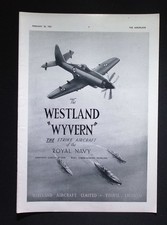 Original 1953 Advert Westland