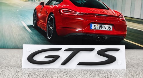 Porsche gts badge - badge, matte
