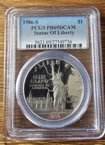 1986 pcgs pr69dcam silver - pcgs,