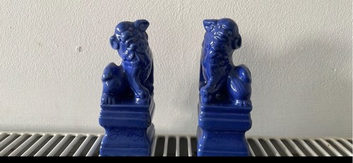 Pair chinese blue - pair, of