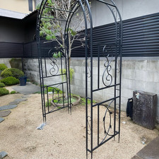 Metal Garden Arch with Ground