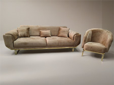 Elegant Sofa Set 3+1 with Soft