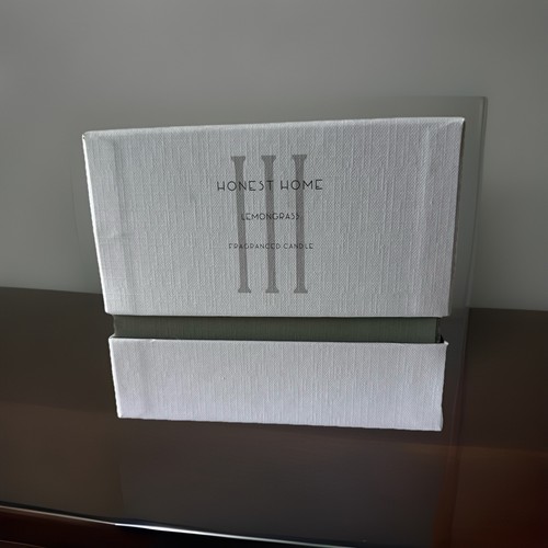 Large candle wick lemongrass - candle,