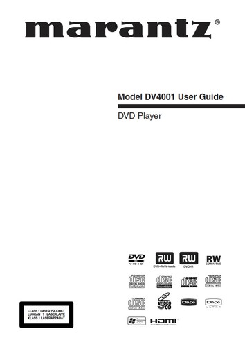 Marantz dv4001 dvd player - dv4001,