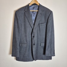 M&S 46 Blue 100% Pure New Wool