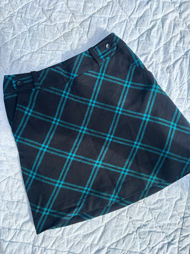 Wallis black teal check tweed - black/teal,